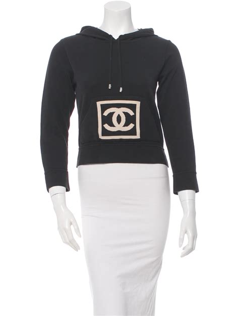 chanel hoodie womens|chanel sweater black and white.